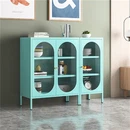 Modern Arched Glass Door Metal Sideboard Cabinet | Stylis...