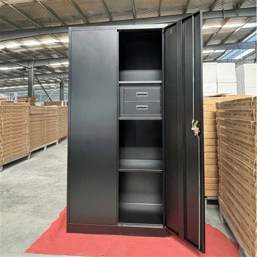 Black Metal Cabinet With Drawers